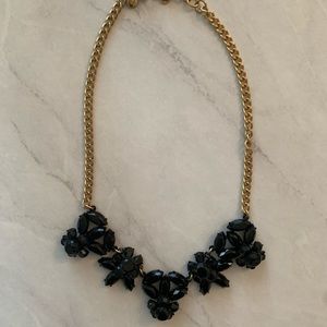 J. Crew Black Statement Necklace